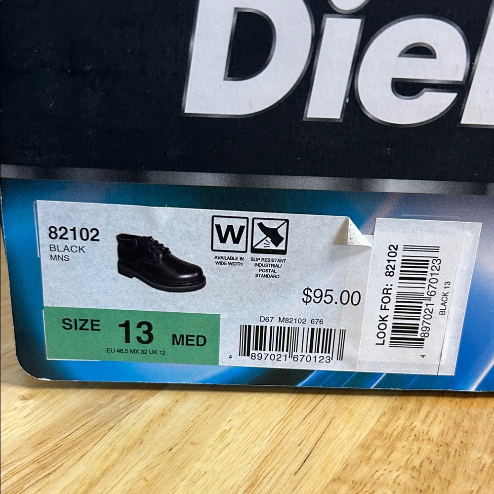 DieHard Men's Classic Black Oxford Shoes - Picture 6 of 6